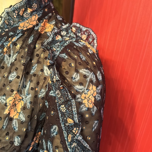 Ulla Johnson silk chiffon printed mini dress S - Picture 7 of 15